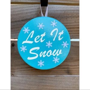 Let It Snow Sign Christmas Home Decor Front Door‎